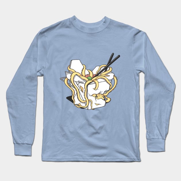 octopus takeout Long Sleeve T-Shirt by MSX Grafix